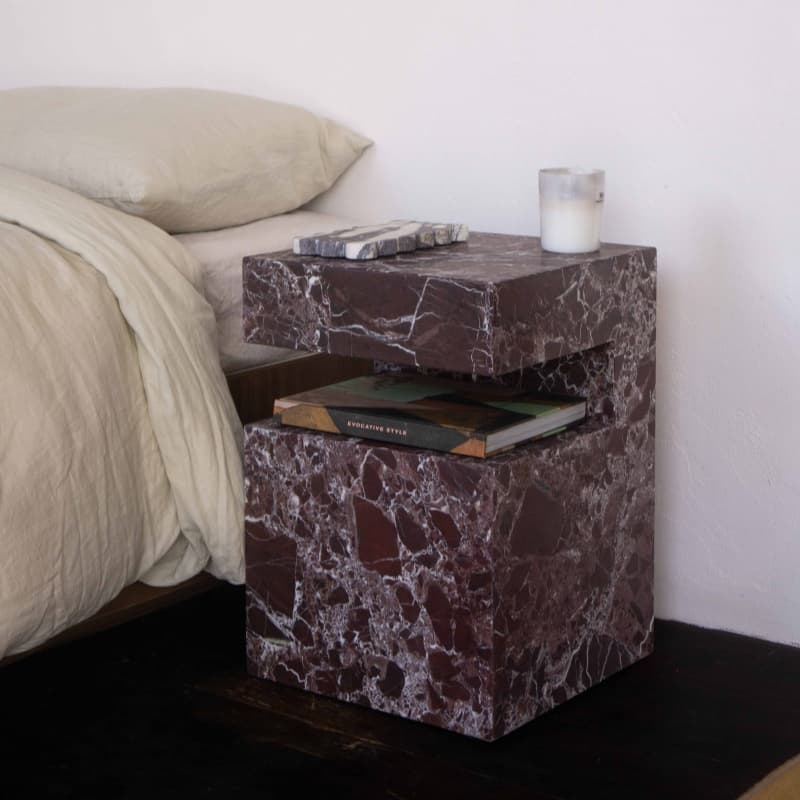Marble Side Table Bedroom