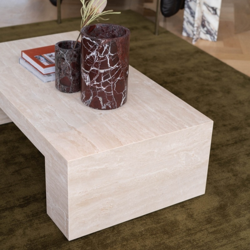 Nordic-style marble coffee table