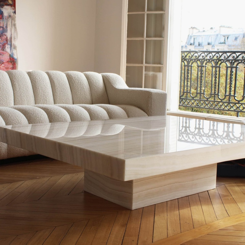Yellow Onyx Coffee Table