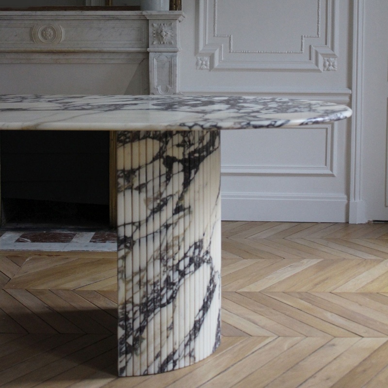 Purple Marble Dining Table