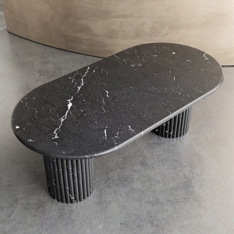 Grand Antique Marble Dining Table