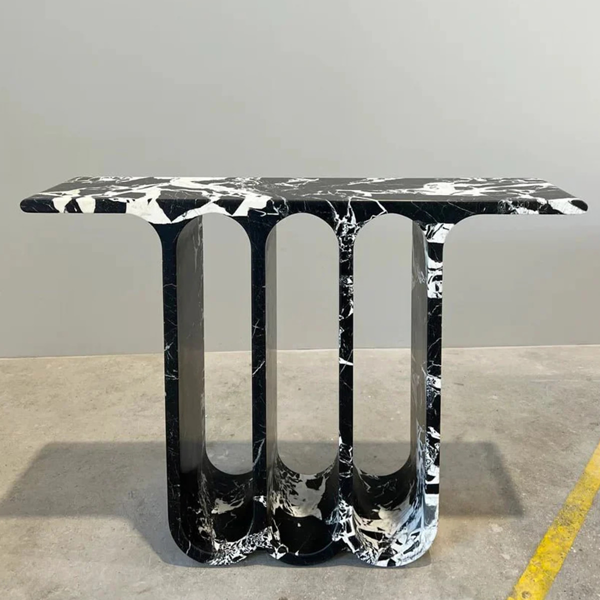 Grand Antique Marble Console Table