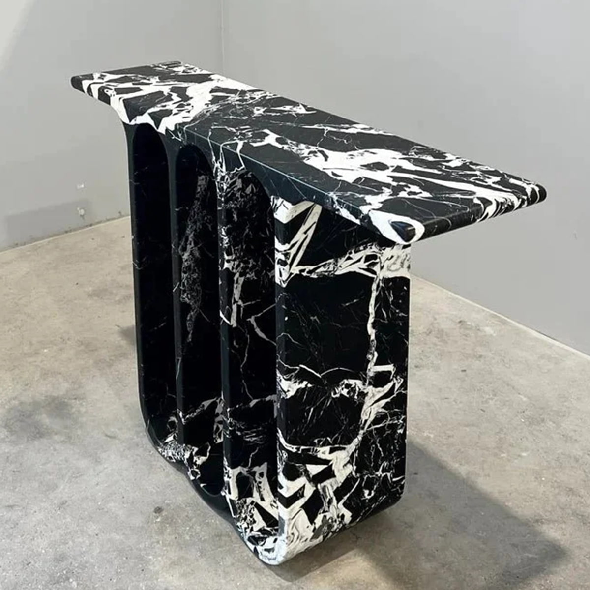 Black Marble Entrance Table