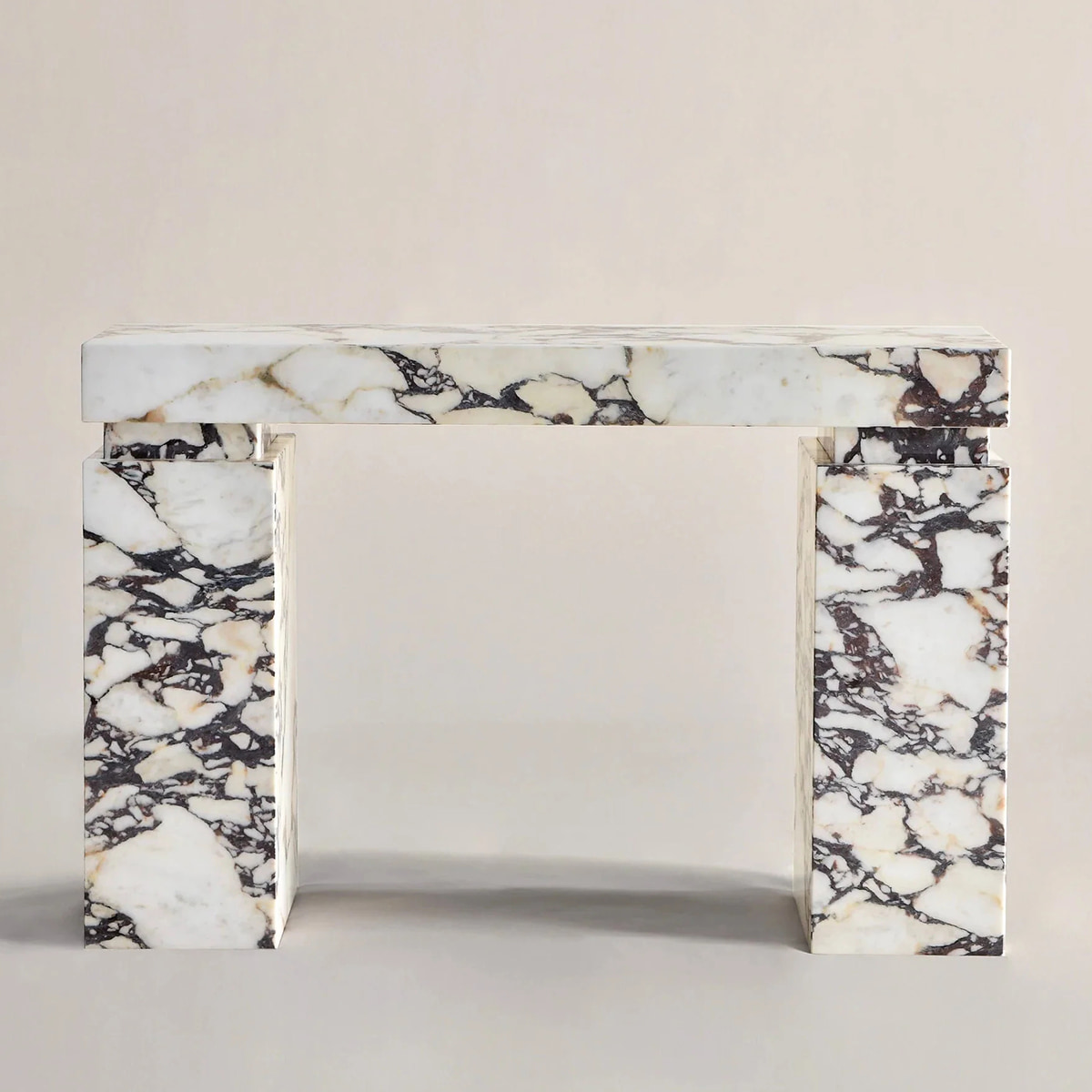 Calacatta Viola marble console table