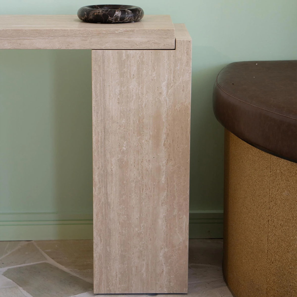 entry marble console table