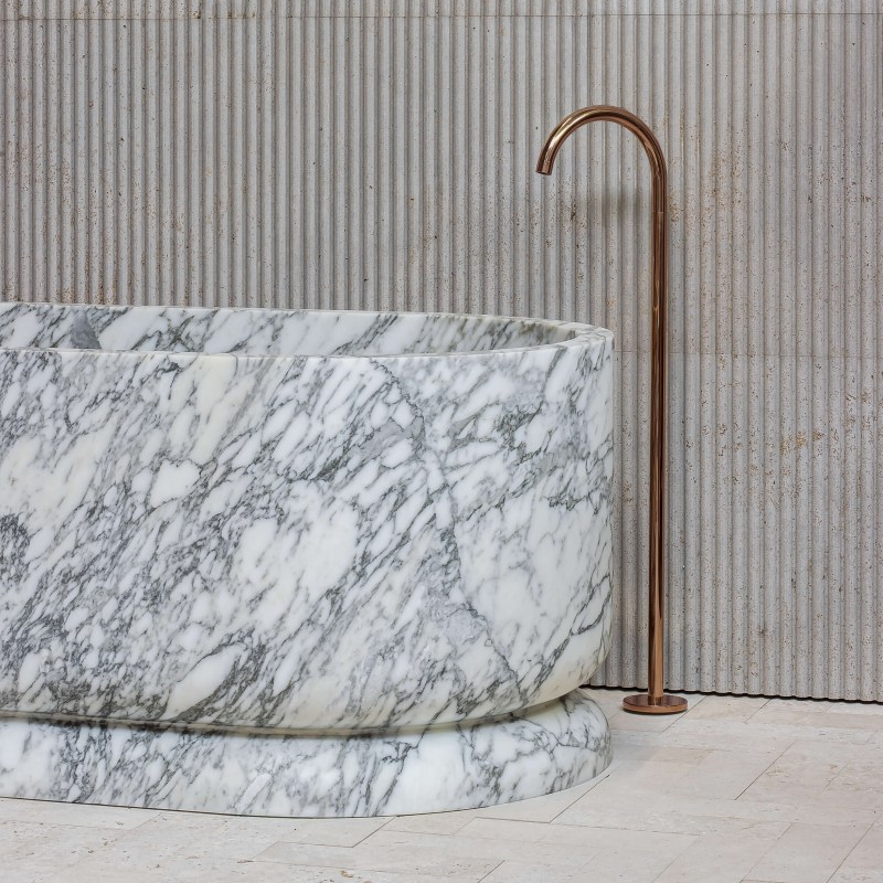 modern luxury marble bathtub for villa