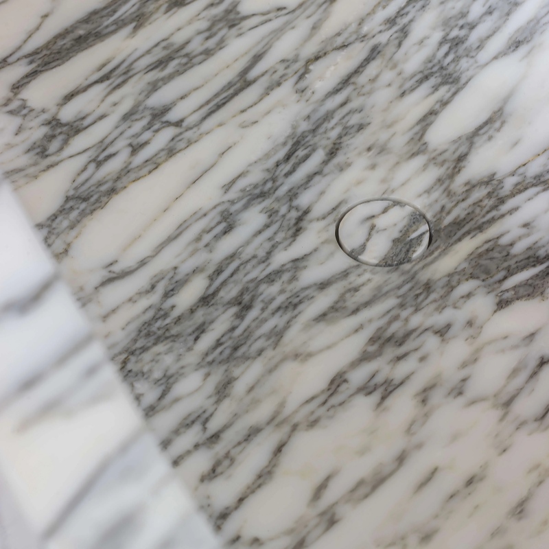 free standing soaking marble bathtub