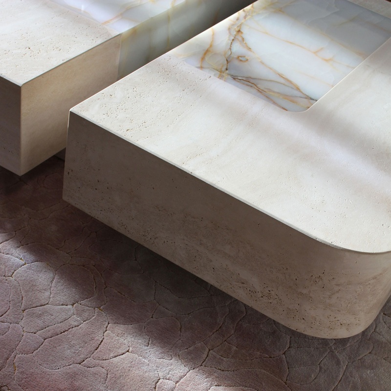 Square Natural Stone Coffee Table