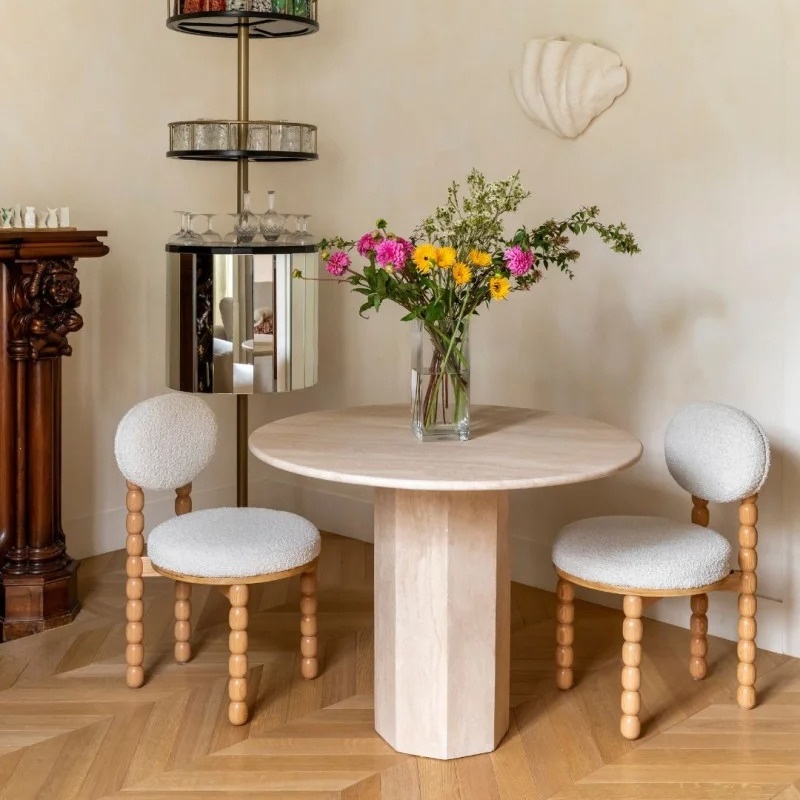 modern stone dining table