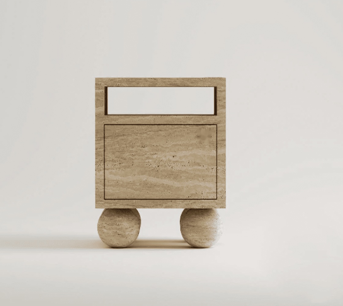 marble nightstand with drawer