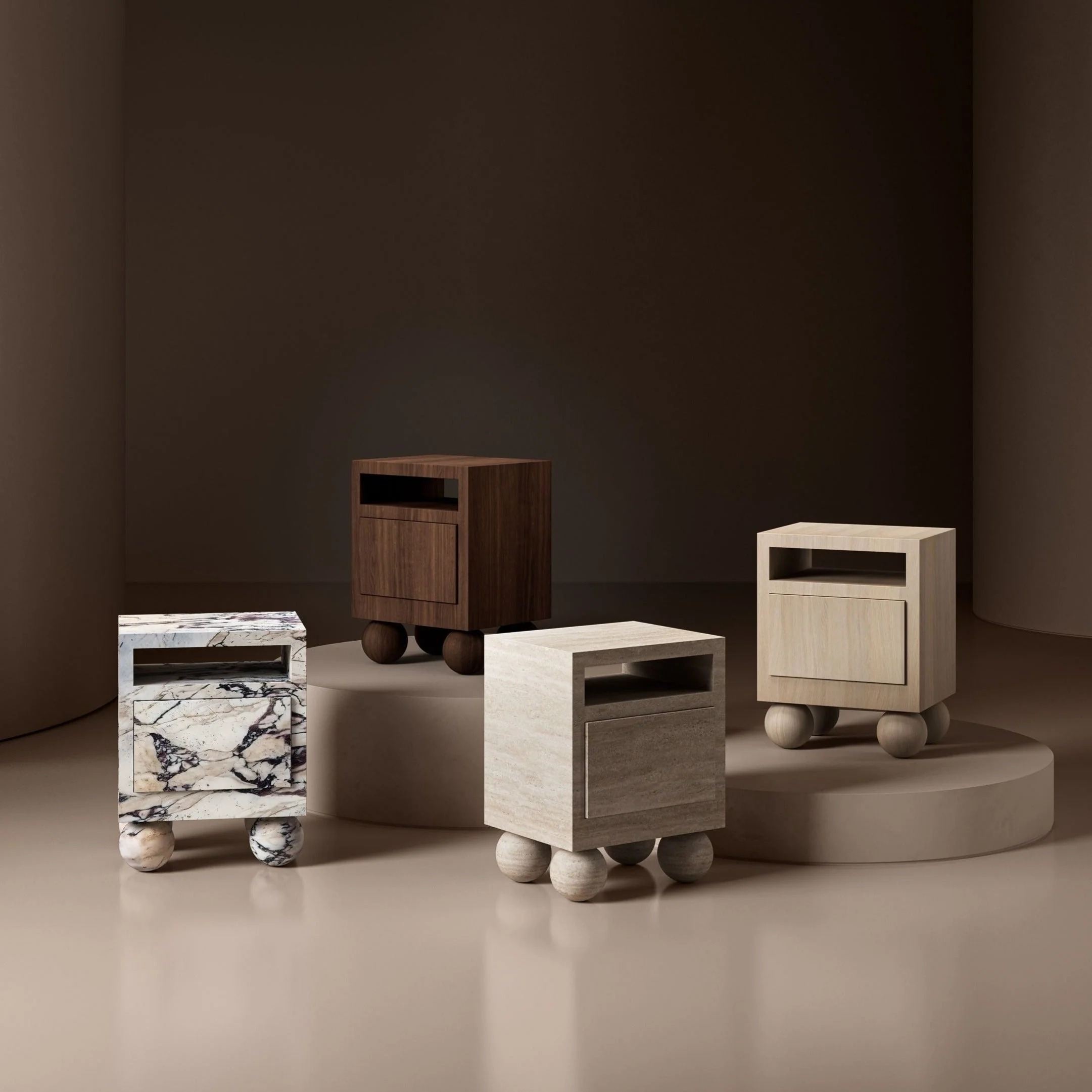 modern marble side table