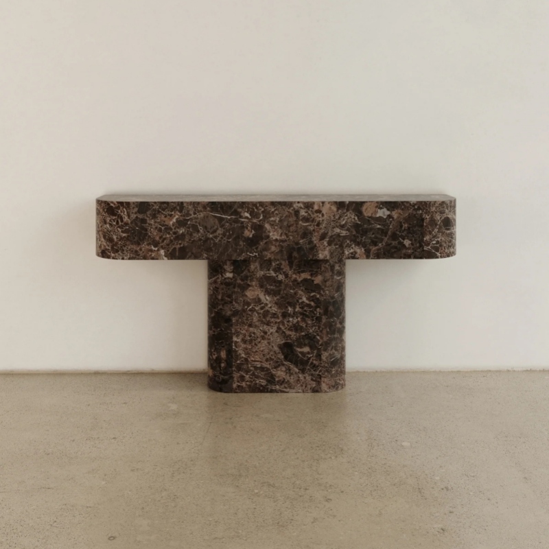 Emperado Dark Marble Console Table